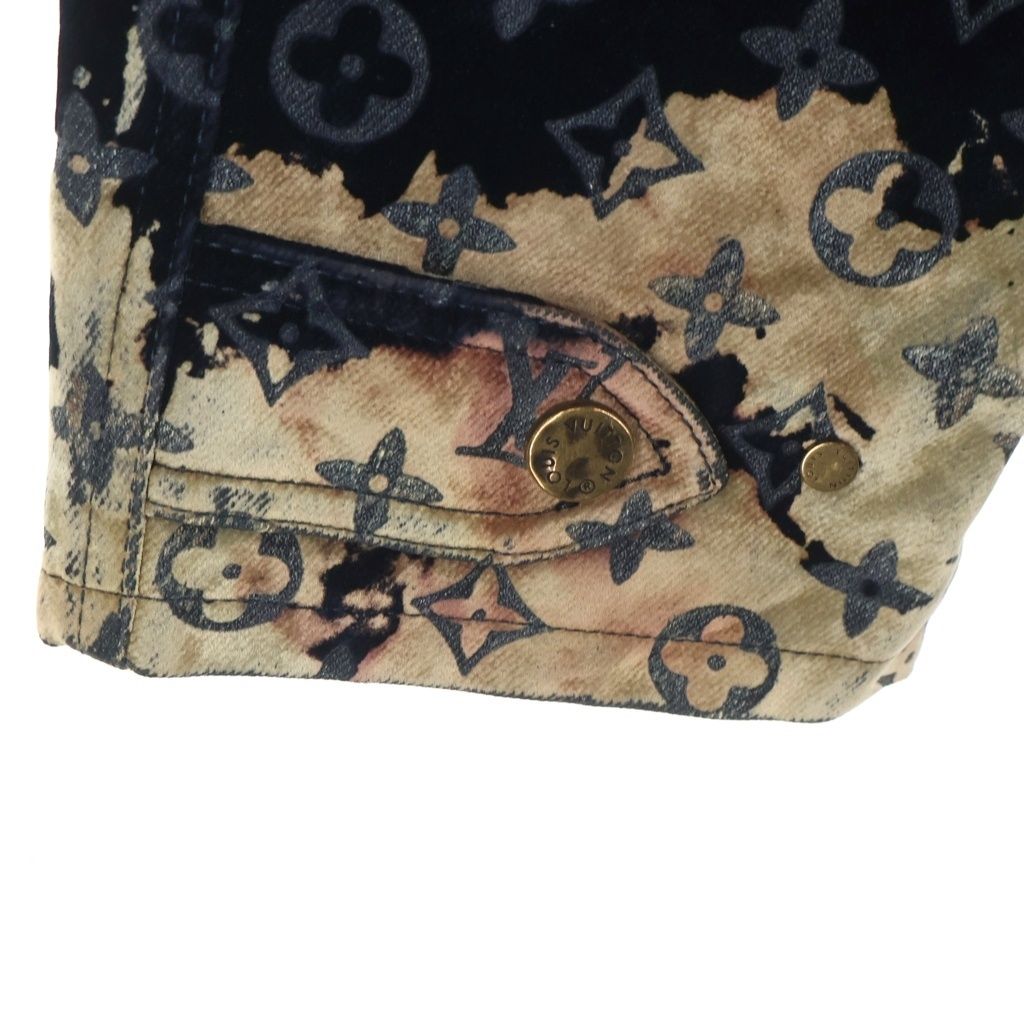 Louis Vuitton Monogram Bree Denim Jacket Frv Navy — view 5
