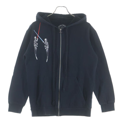 Chrome Hearts Sweatshirt HD Zip Foti Fotiback Print Zip Up Hoodie — view 2