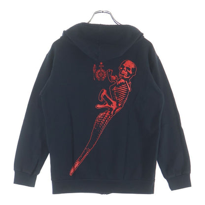 Chrome Hearts Sweatshirt HD Zip Foti Fotiback Print Zip Up Hoodie
