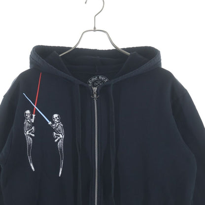 Chrome Hearts Sweatshirt HD Zip Foti Fotiback Print Zip Up Hoodie — view 3