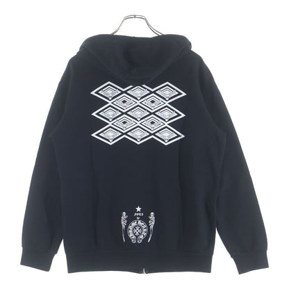 Chrome Hearts Sweatshirt HD Zip Foti Fotiback Print Zip Up Hoodie