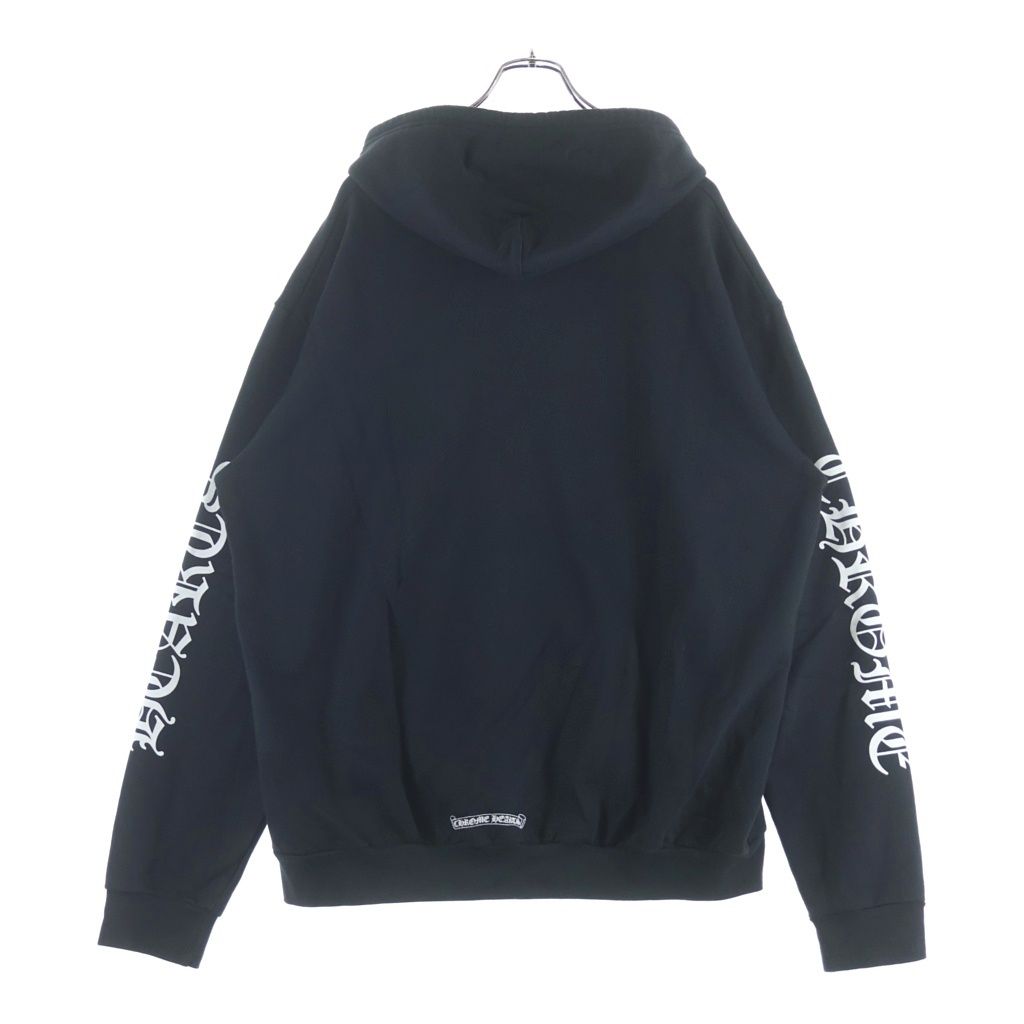 Chrome Hearts Sweatshirt HD Zip Arm Logo Zip Up Hoodie Black — view 2