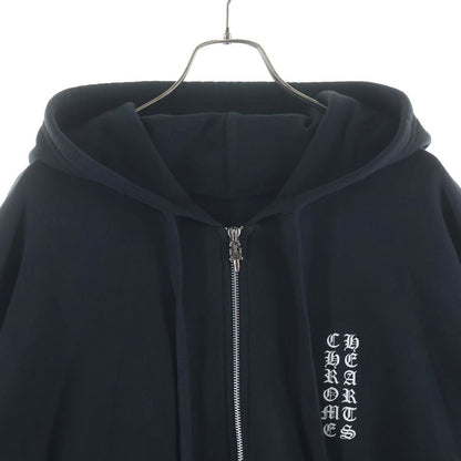 Chrome Hearts Sweatshirt HD Zip Arm Logo Zip Up Hoodie Black — view 3