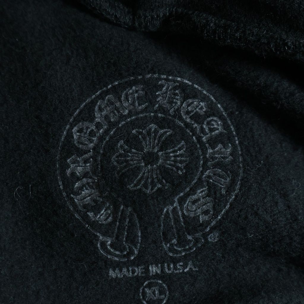 Chrome Hearts Sweatshirt HD Zip Arm Logo Zip Up Hoodie Black — view 7