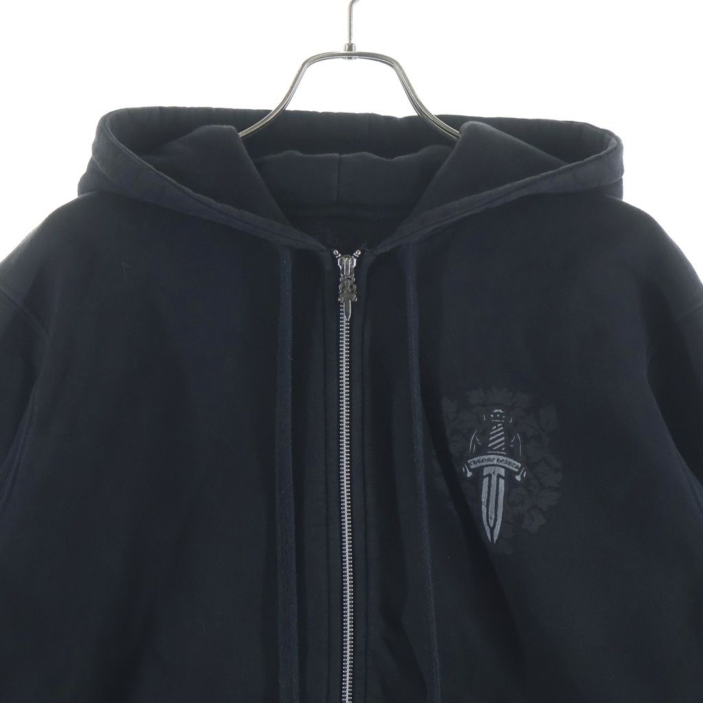 Chrome Hearts Thrml HD Zip Lining Thermal Zip Back Vain Daga Print Zip Up Hoodie — view 3