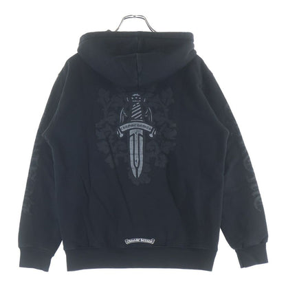 Chrome Hearts Thrml HD Zip Lining Thermal Zip Back Vain Daga Print Zip Up Hoodie