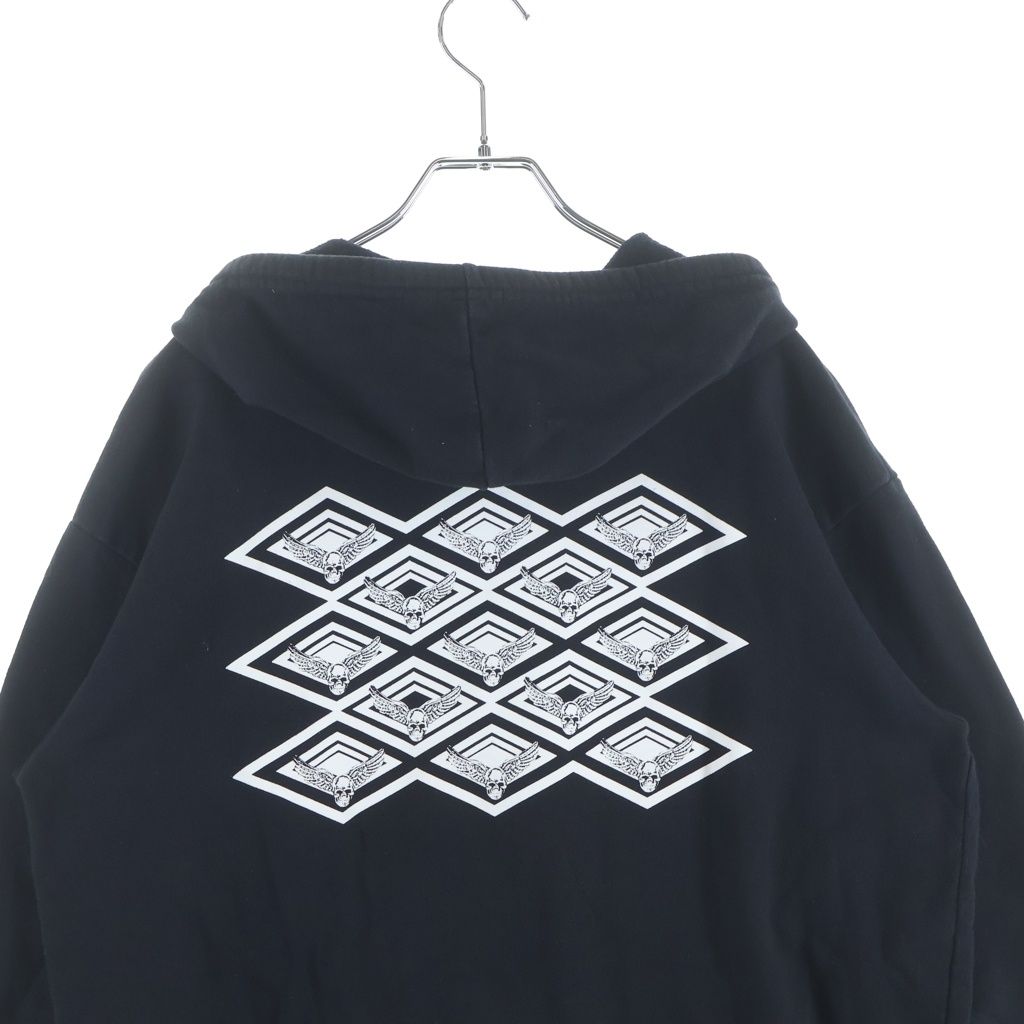 Chrome Hearts Sweatshirt HD Zip Foti Fotiback Print Zip Up Hoodie — view 4