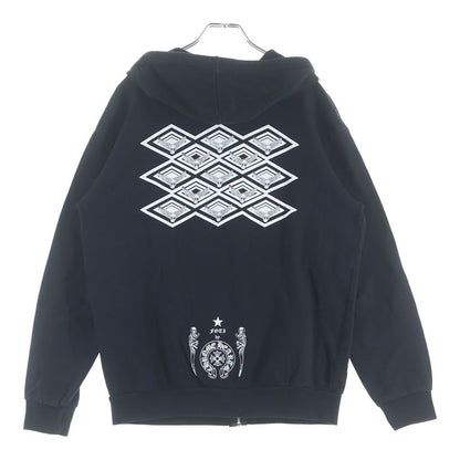 Chrome Hearts Sweatshirt HD Zip Foti Fotiback Print Zip Up Hoodie