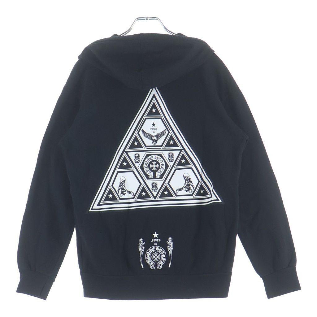 Chrome Hearts Sweatshirt HD Zip Foti Fotiback Print Zip Up Hoodie