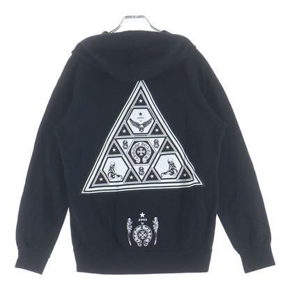 Chrome Hearts Sweatshirt HD Zip Foti Fotiback Print Zip Up Hoodie
