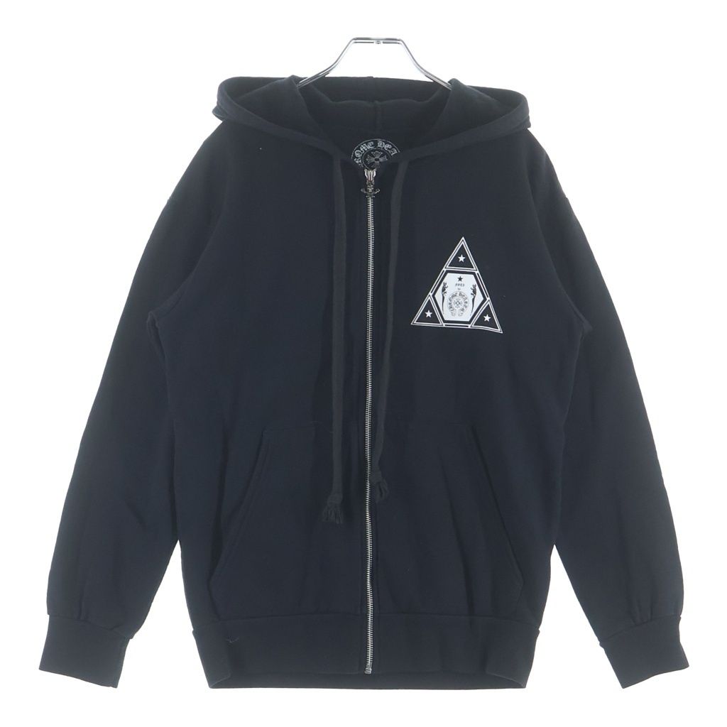 Chrome Hearts Sweatshirt HD Zip Foti Fotiback Print Zip Up Hoodie — view 2