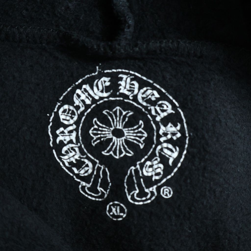 Chrome Hearts Sweatshirt HD Zip Foti Fotiback Glitter Print Zip Up Hoodie — view 7