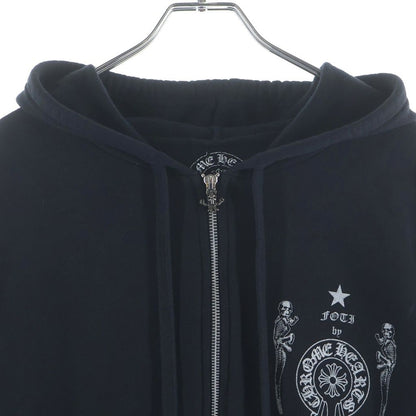 Chrome Hearts Sweatshirt HD Zip Foti Fotiback Glitter Print Zip Up Hoodie — view 3