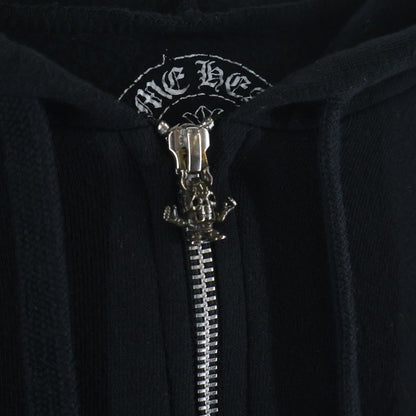 Chrome Hearts Sweatshirt HD Zip Foti Fotiback Glitter Print Zip Up Hoodie — view 6