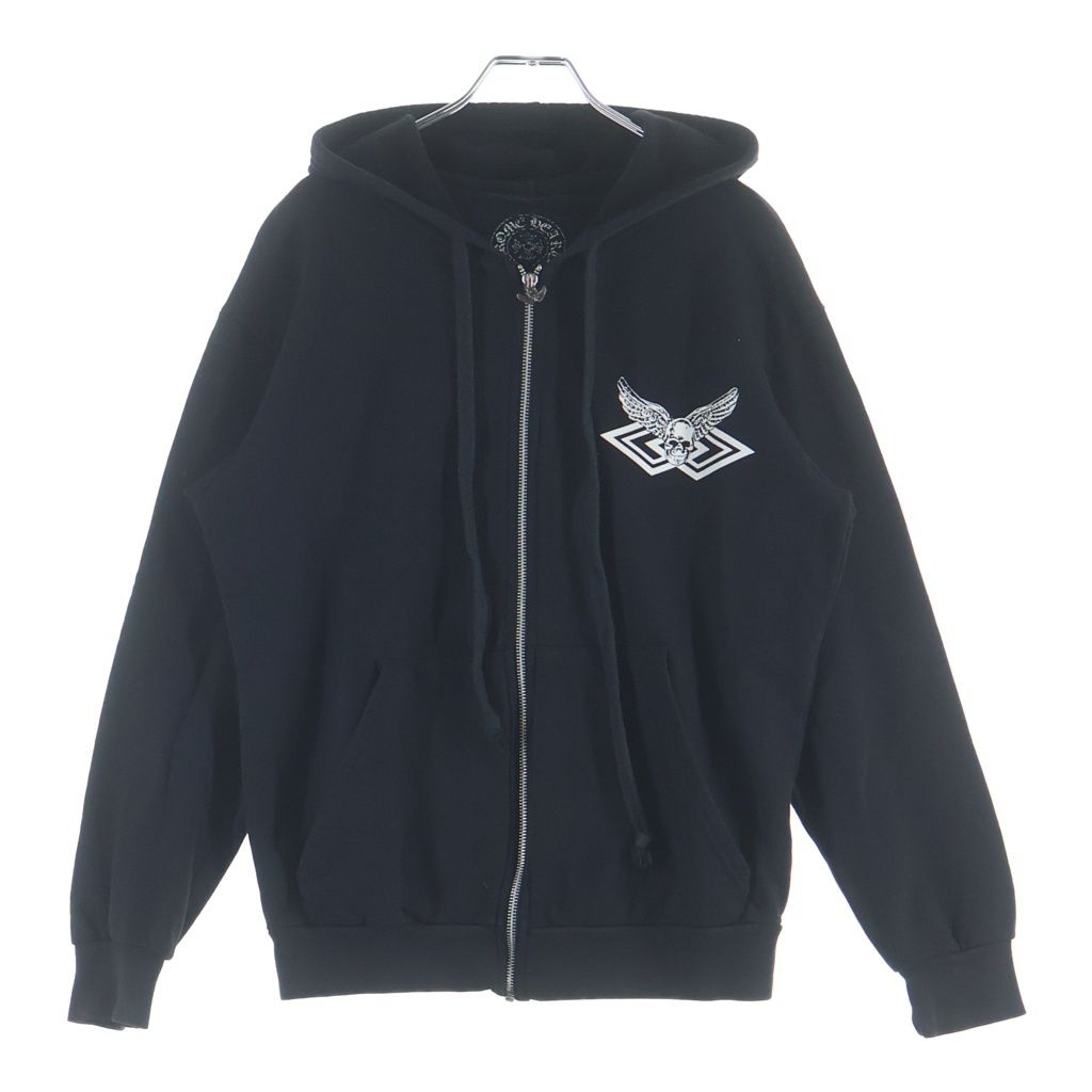 Chrome Hearts Sweatshirt HD Zip Foti Fotiback Print Zip Up Hoodie — view 2