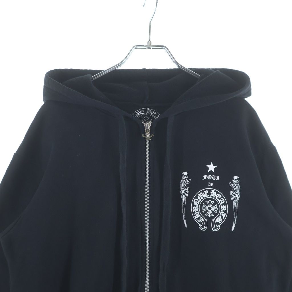 Chrome Hearts Sweatshirt HD Zip Foti Fotiback Print Zip Up Hoodie — view 3