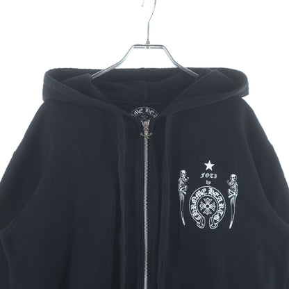 Chrome Hearts Sweatshirt HD Zip Foti Fotiback Print Zip Up Hoodie — view 3