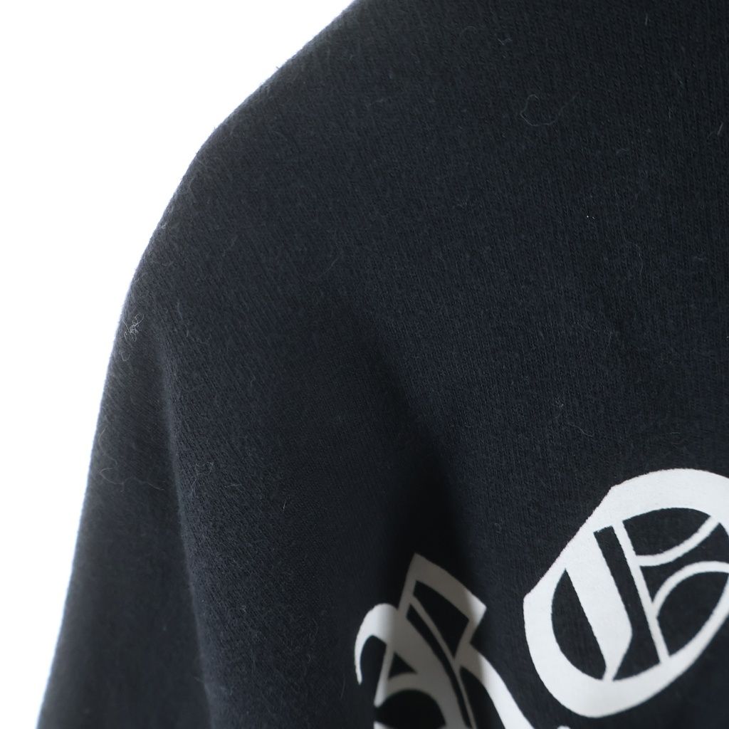 Chrome Hearts Sweatshirt HD Zip T Bar Daga Zip Backache Logo Zip Hoodie Black — view 4
