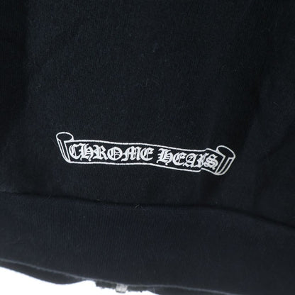 Chrome Hearts Sweatshirt HD Zip T Bar Daga Zip Backache Logo Zip Hoodie Black — view 6