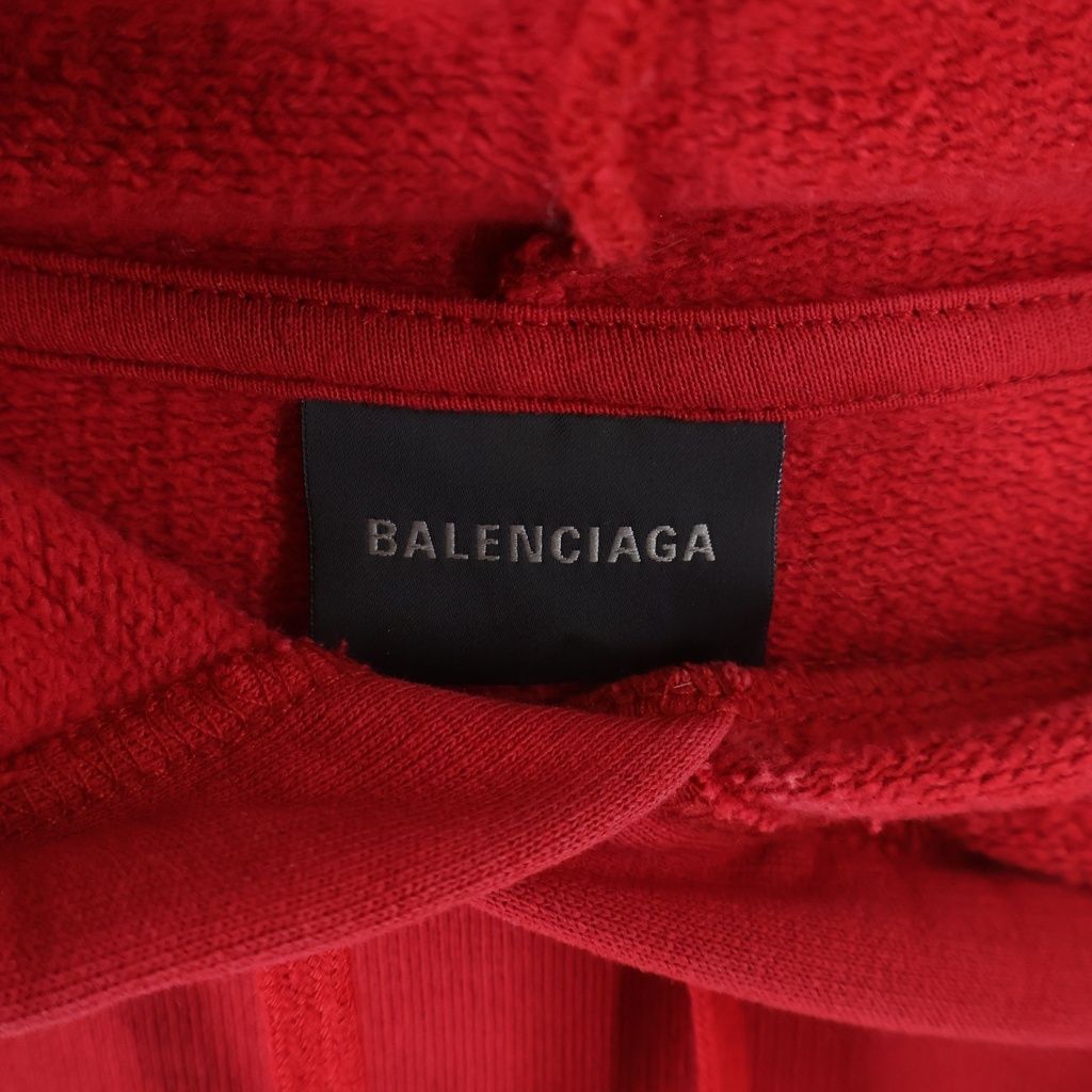 Balenciaga Cursive Oversized Hoodie Casual Military Embroidery Logo — view 6