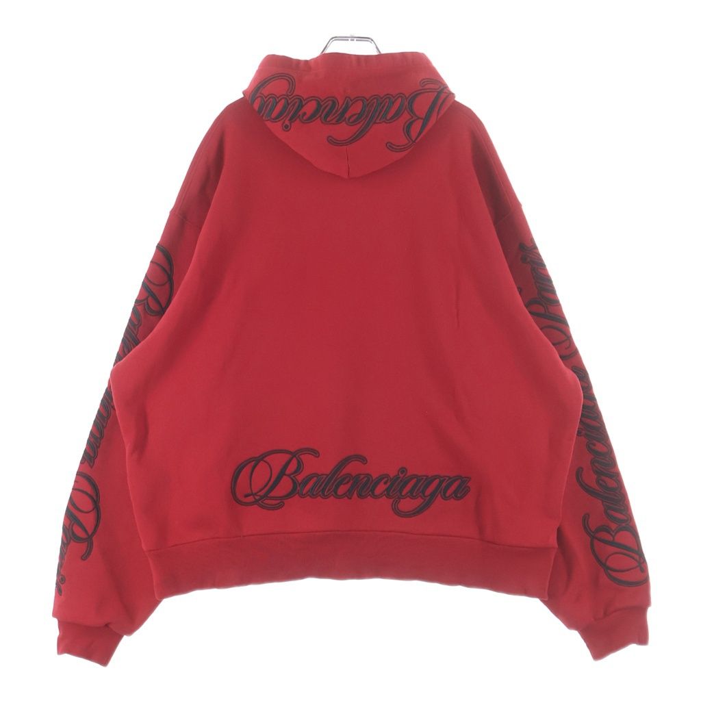 Balenciaga Cursive Oversized Hoodie Casual Military Embroidery Logo