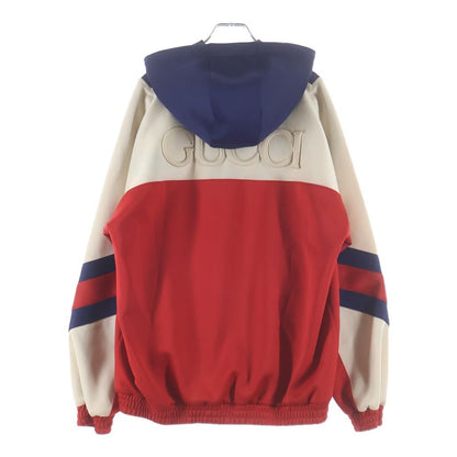 Gucci Neoprene Half Zip Webbed Jacket Zip Track Multicolor — view 2