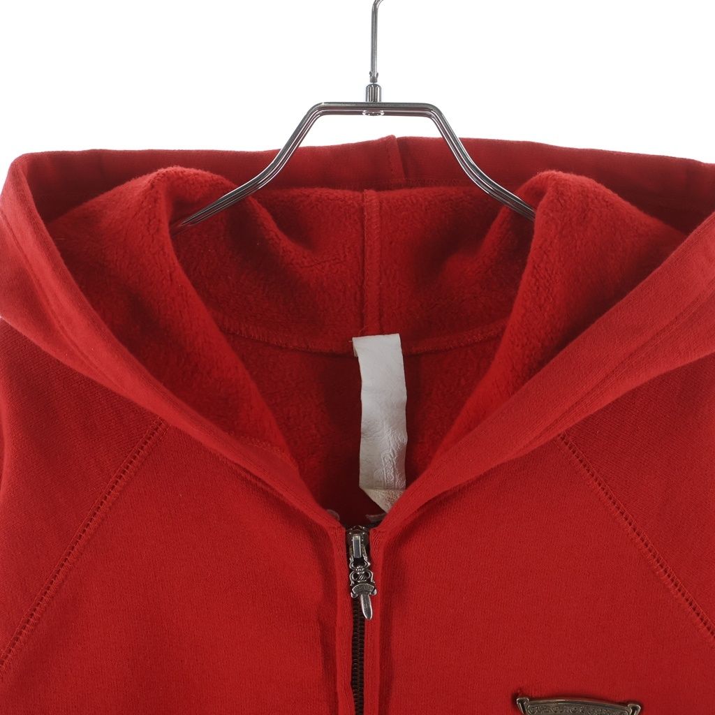Chrome Hearts Not Cemetery Cross Zipup Hoodie King Taco Not Logo Embroidery Red — view 3