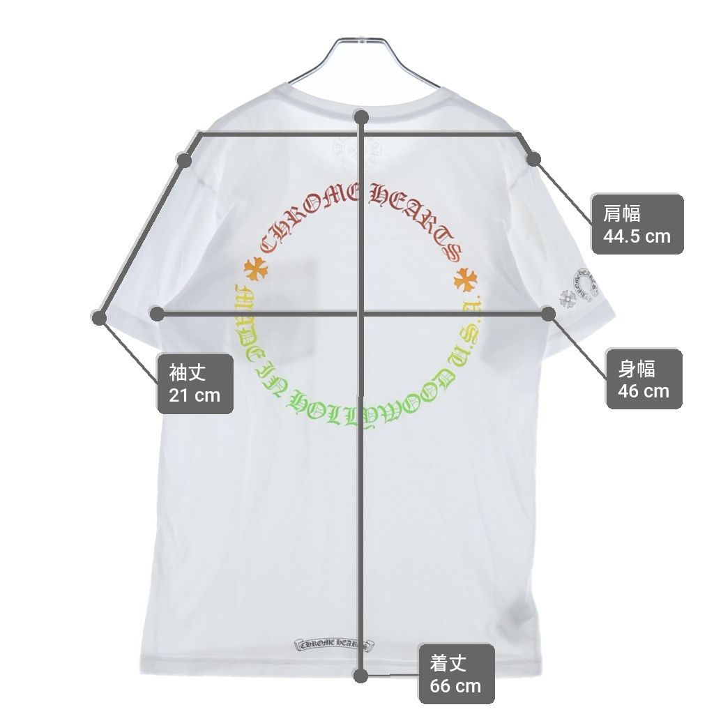Chrome Hearts Back Grad Circle Logo Tee Gradation Crew Neck Short Sleeve — view 9