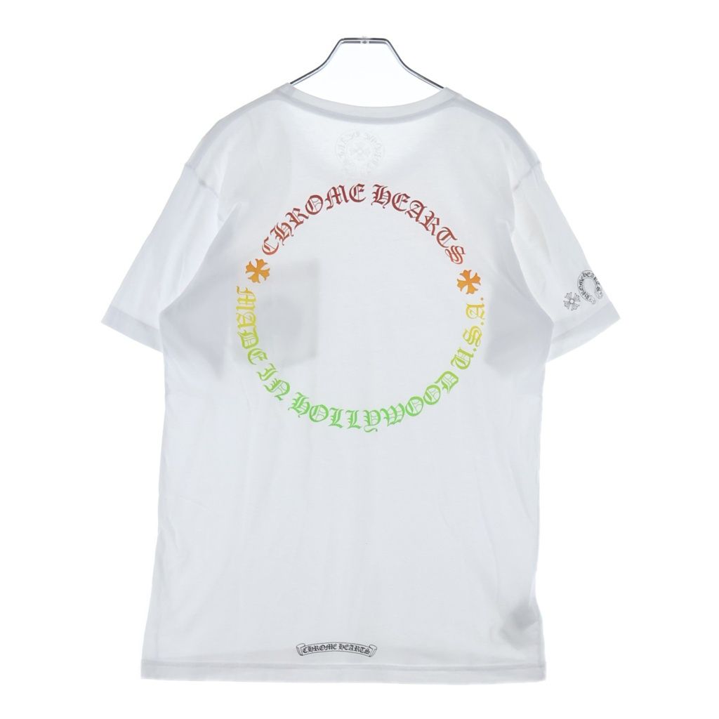 Chrome Hearts Back Grad Circle Logo Tee Gradation Crew Neck Short Sleeve