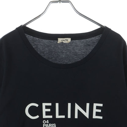 Celine Classic Logo Crew Neck Short Sleeve T-Shirt Black — view 3