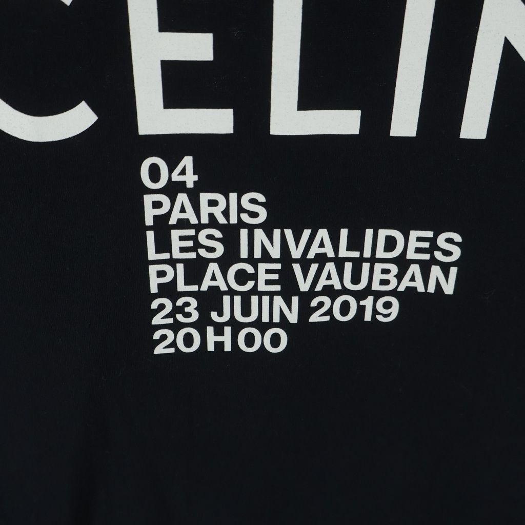 Celine Classic Logo Crew Neck Short Sleeve T-Shirt Black — view 5
