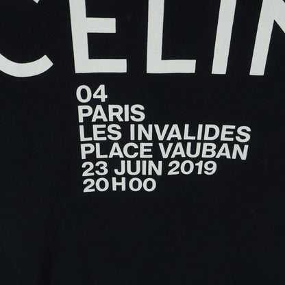 Celine Classic Logo Crew Neck Short Sleeve T-Shirt Black — view 5