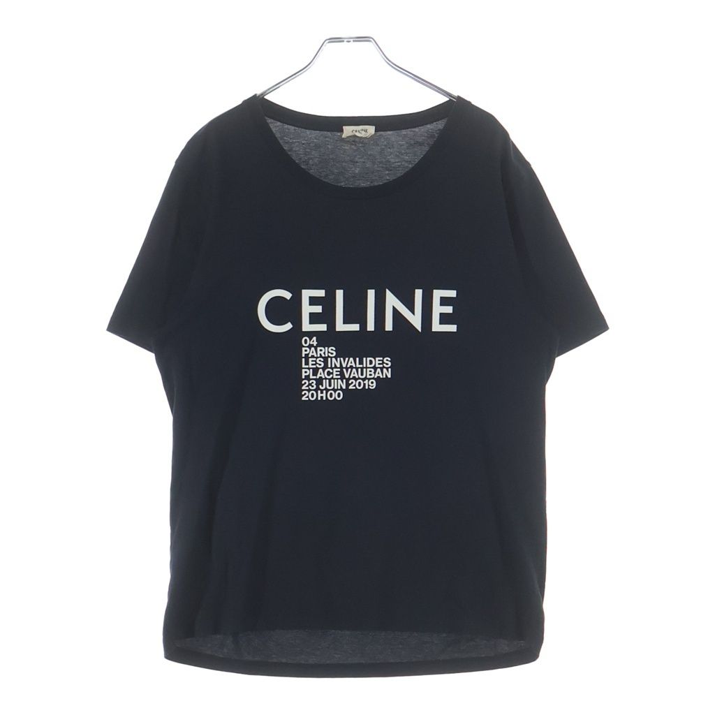 Celine Classic Logo Crew Neck Short Sleeve T-Shirt Black