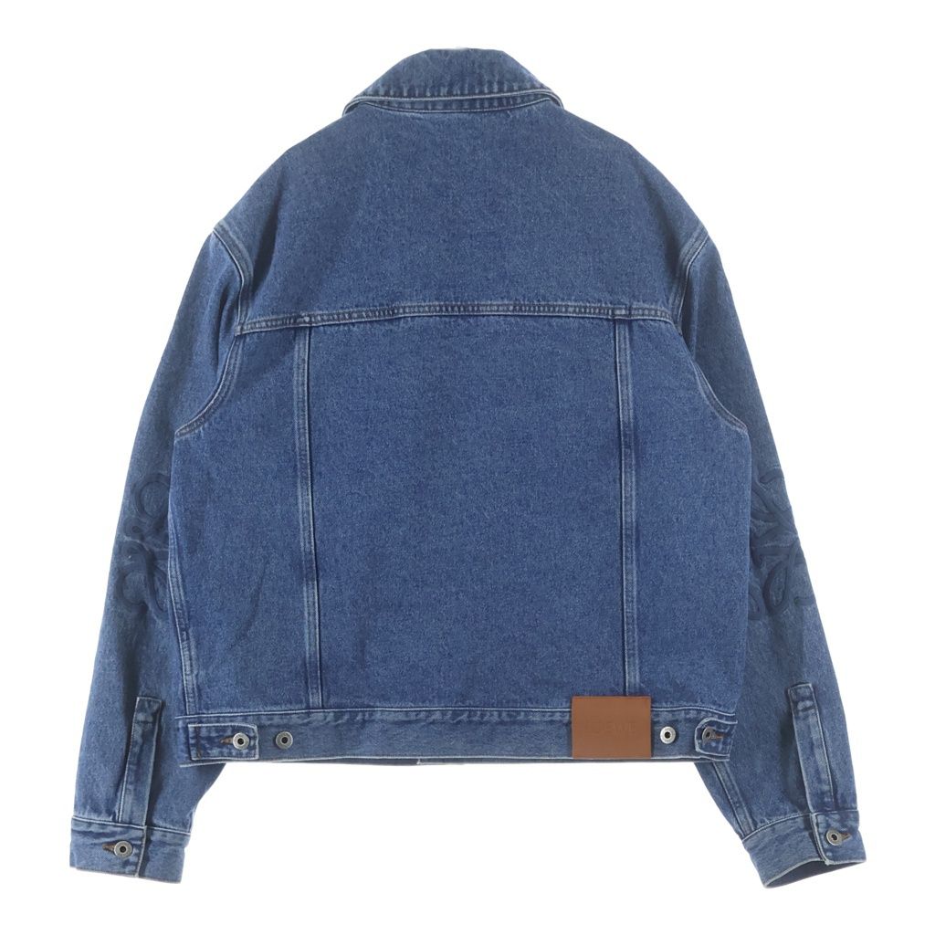 Loewe Denim Jacket Logo Leather with Patch Indigo — view 2