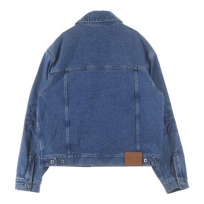 Loewe Denim Jacket Logo Leather with Patch Indigo — view 2