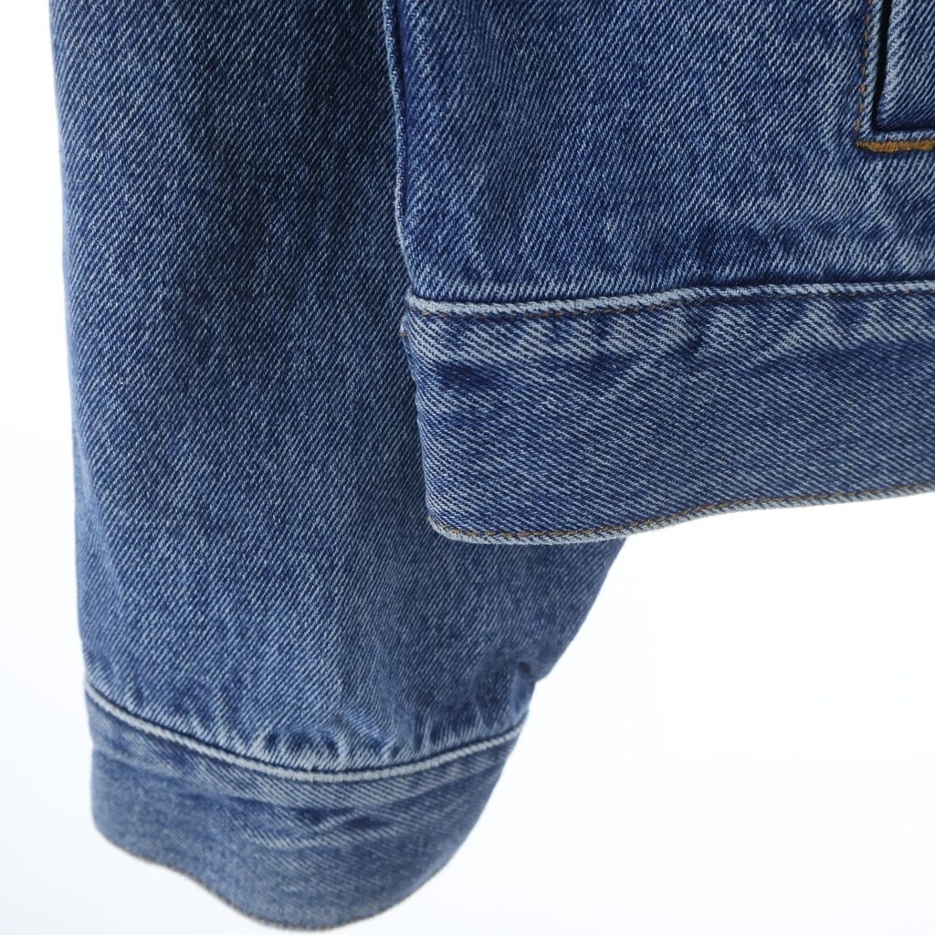 Loewe Denim Jacket Logo Leather with Patch Indigo — view 5