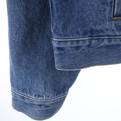 Loewe Denim Jacket Logo Leather with Patch Indigo — view 5