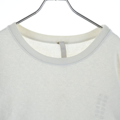 Chrome Hearts Not Allover Pattern CH Plus Jacquard Sweatshirt White — view 3