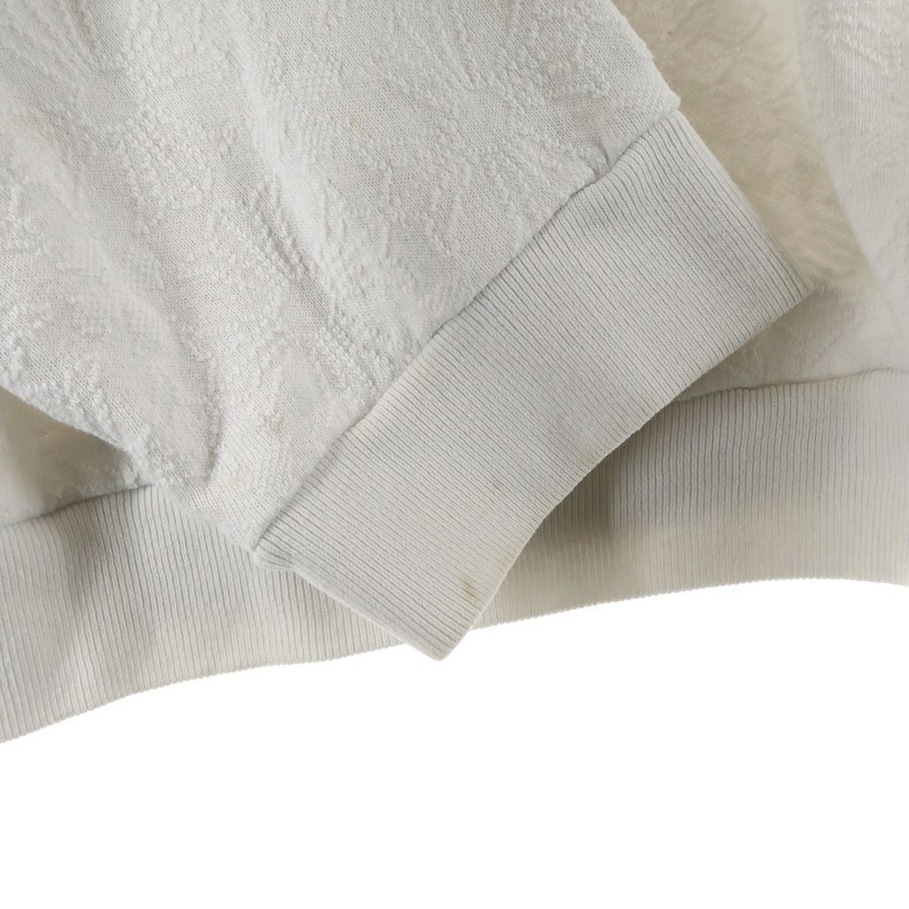 Chrome Hearts Not Allover Pattern CH Plus Jacquard Sweatshirt White — view 5