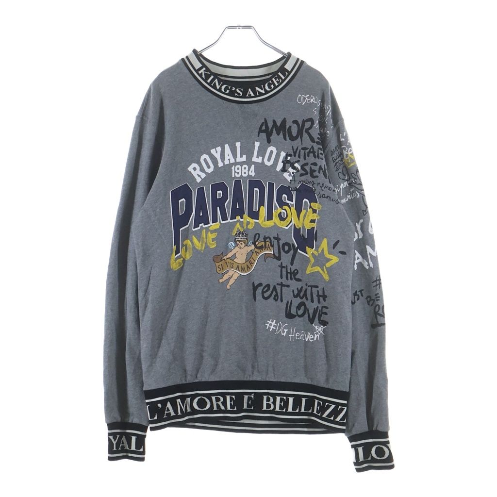 Dolce & Gabbana Graphic Print Sweatshirt Gray