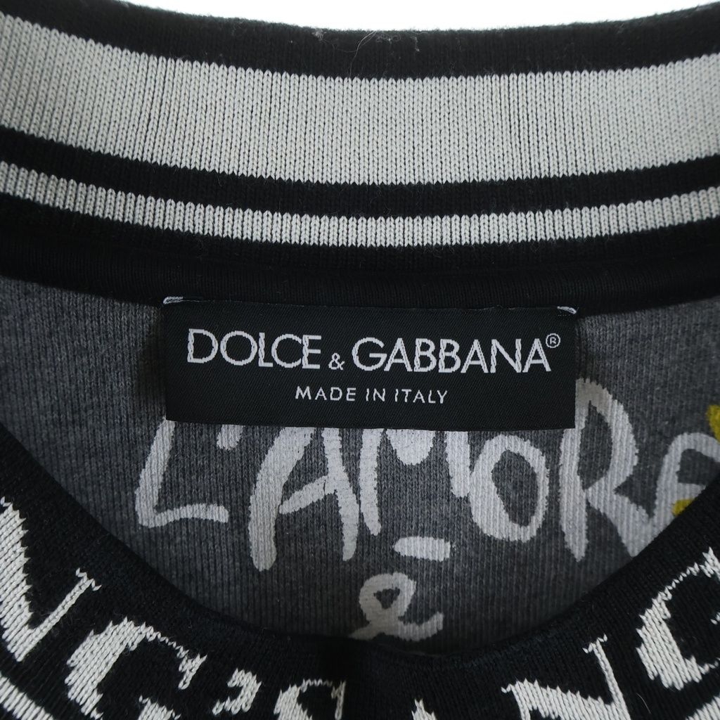 Dolce & Gabbana Graphic Print Sweatshirt Gray — view 6