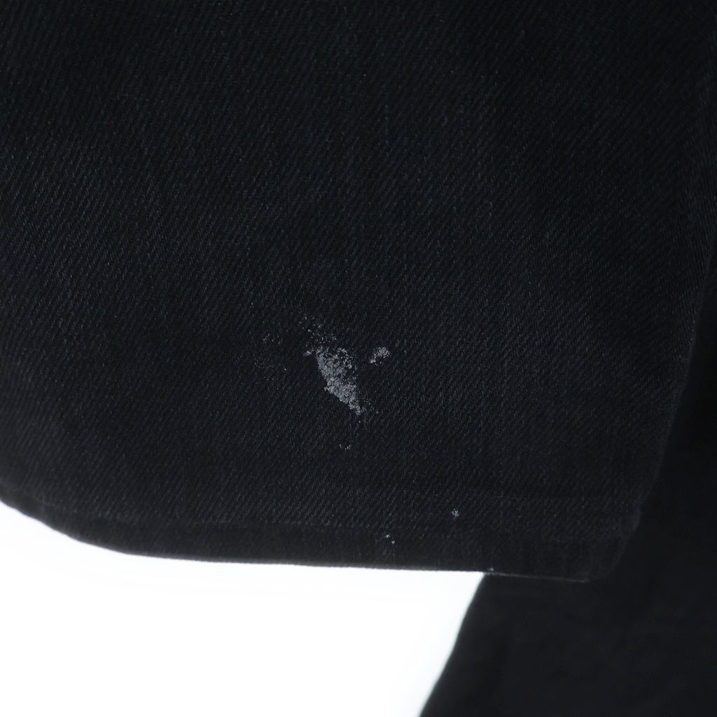 Saint Laurent Paris Logo Patch Zip Fly Stretch Skinny Pants Denim Black — view 6
