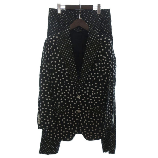 Dolce & Gabbana Taormina Single Suit Set Tailored Jacket Trousers Dot Pattern