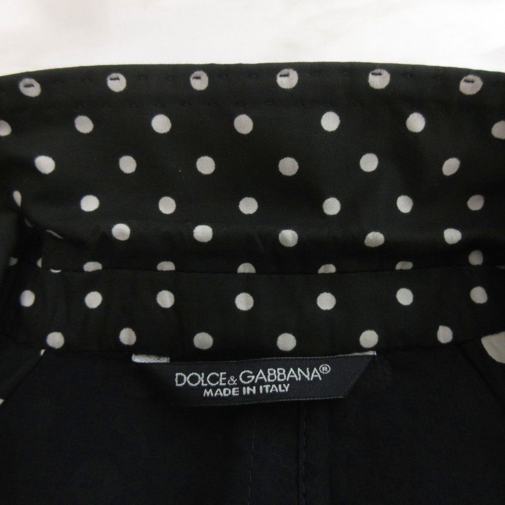 Dolce & Gabbana Taormina Single Suit Set Tailored Jacket Trousers Dot Pattern — view 7