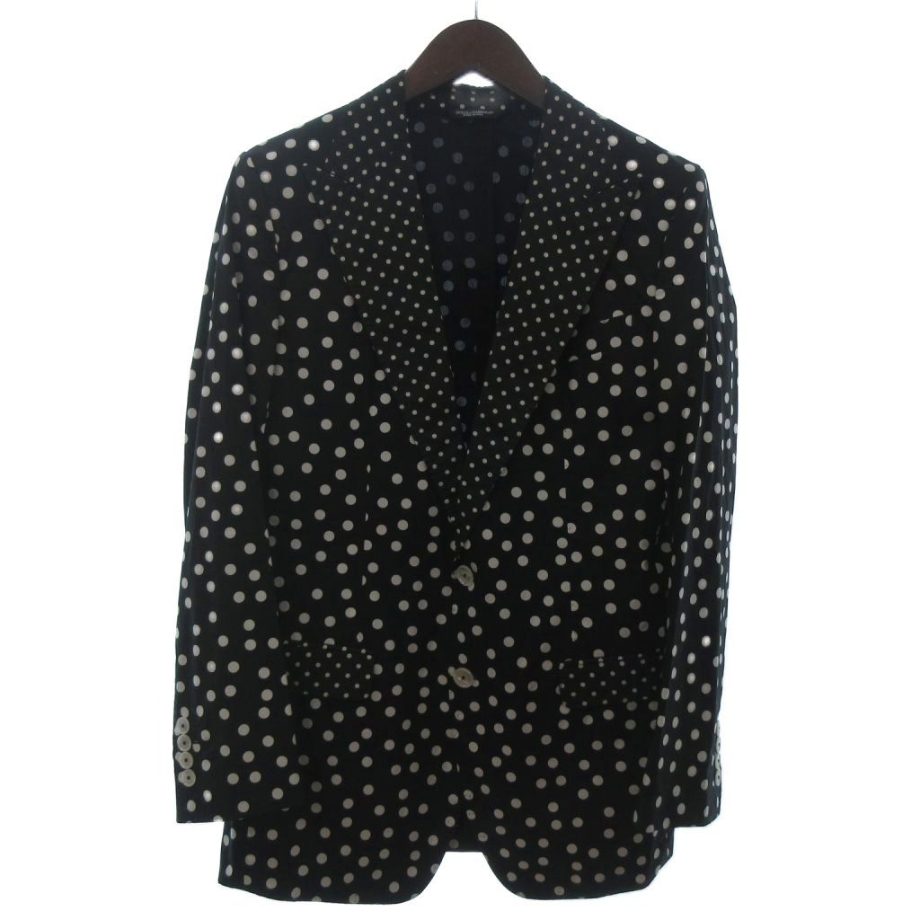 Dolce & Gabbana Taormina Single Suit Set Tailored Jacket Trousers Dot Pattern — view 2