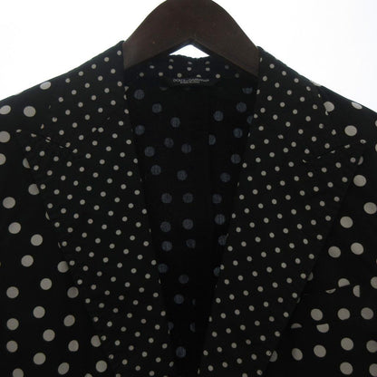 Dolce & Gabbana Taormina Single Suit Set Tailored Jacket Trousers Dot Pattern — view 9