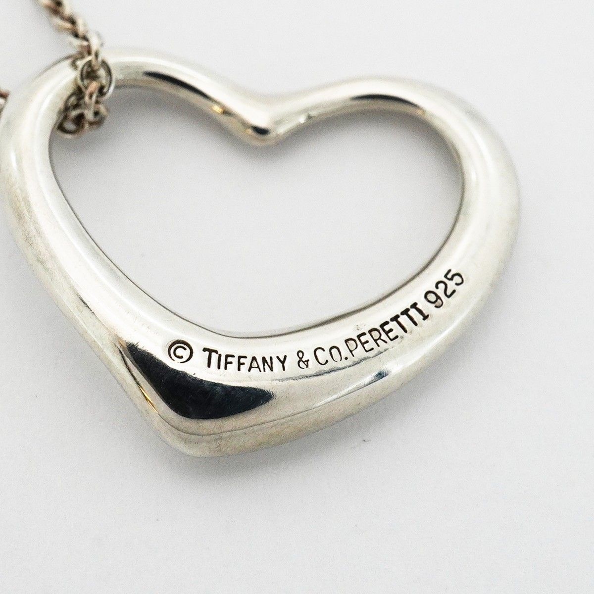 Tiffany & Co Necklace Open Heart 925 Sterling Silver — view 6