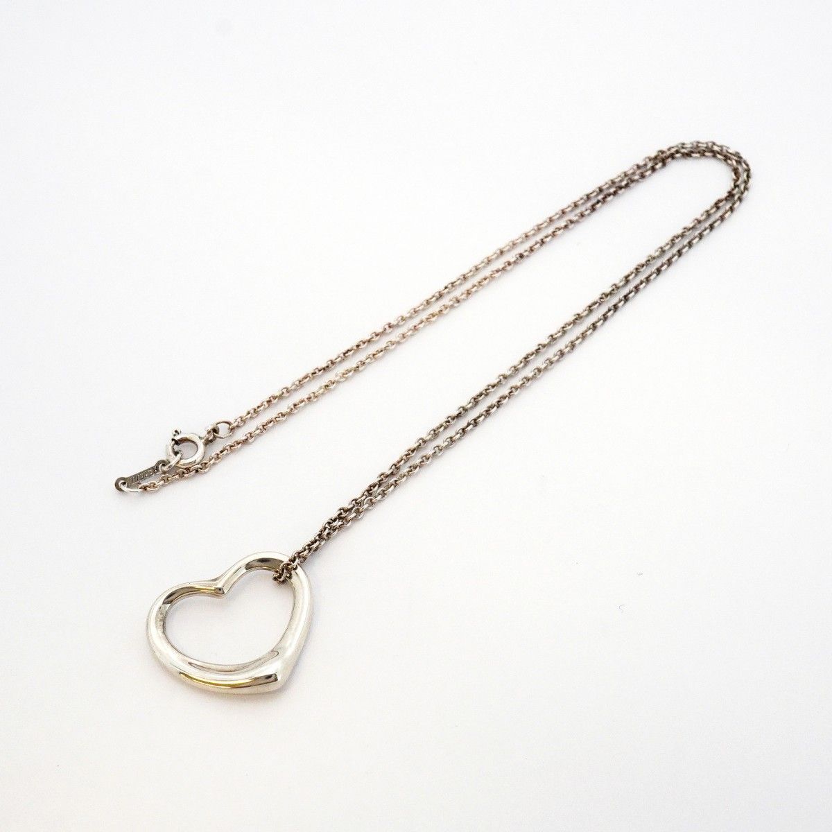 Tiffany & Co Necklace Open Heart 925 Sterling Silver — view 3
