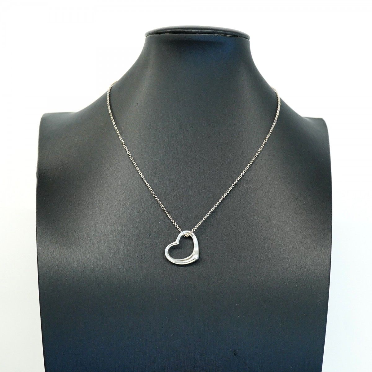 Tiffany & Co Necklace Open Heart 925 Sterling Silver — view 7