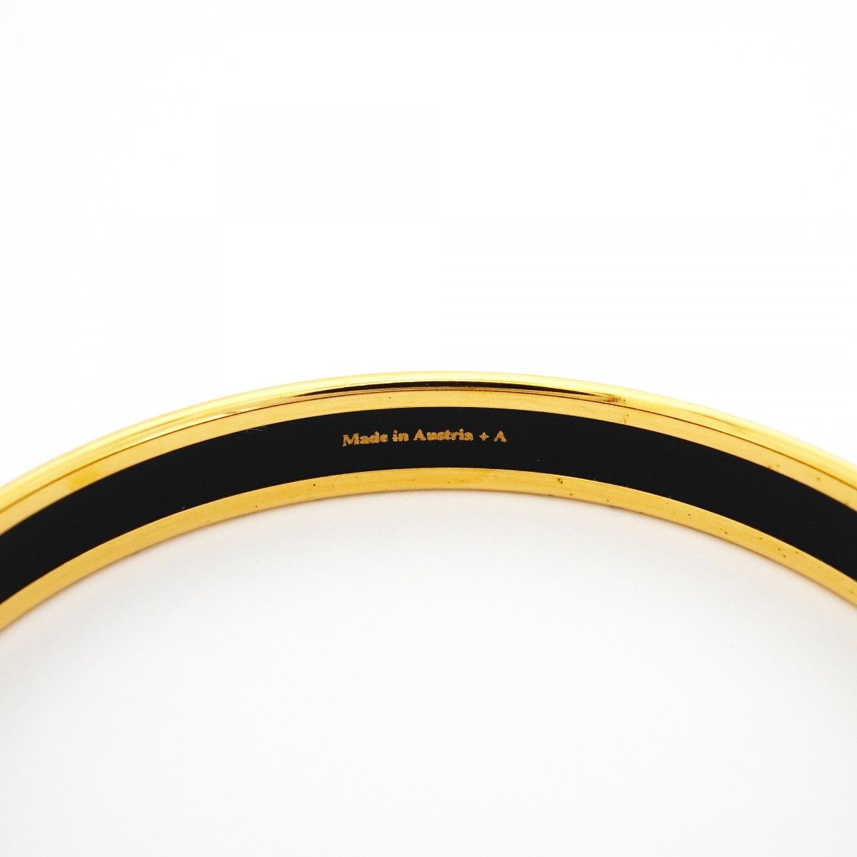 Hermes Bangle Enamel PM Gold Plated Cloisonne Multicolor Bracelet — view 5
